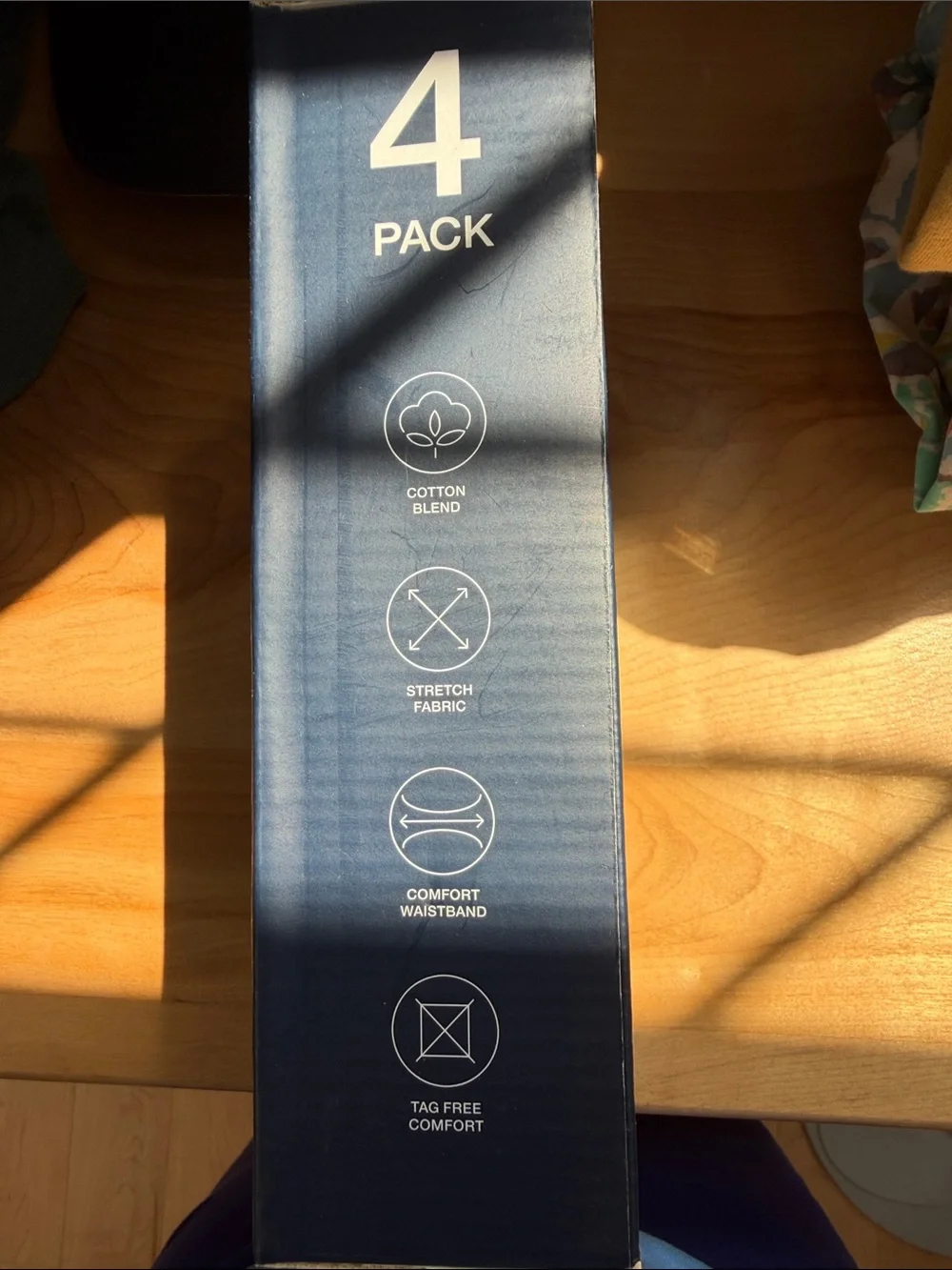 GAP Men Navy Cotton Stretch Boxer Briefs - 4 Pack size small